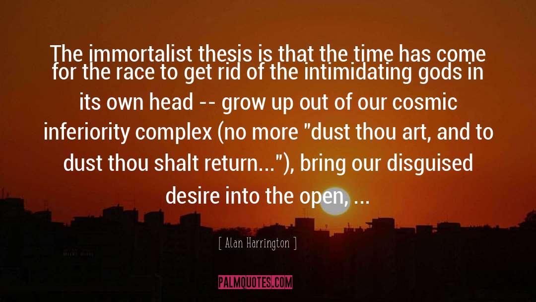 Thesis quotes by Alan Harrington