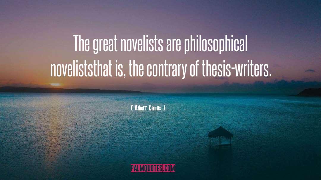 Thesis quotes by Albert Camus