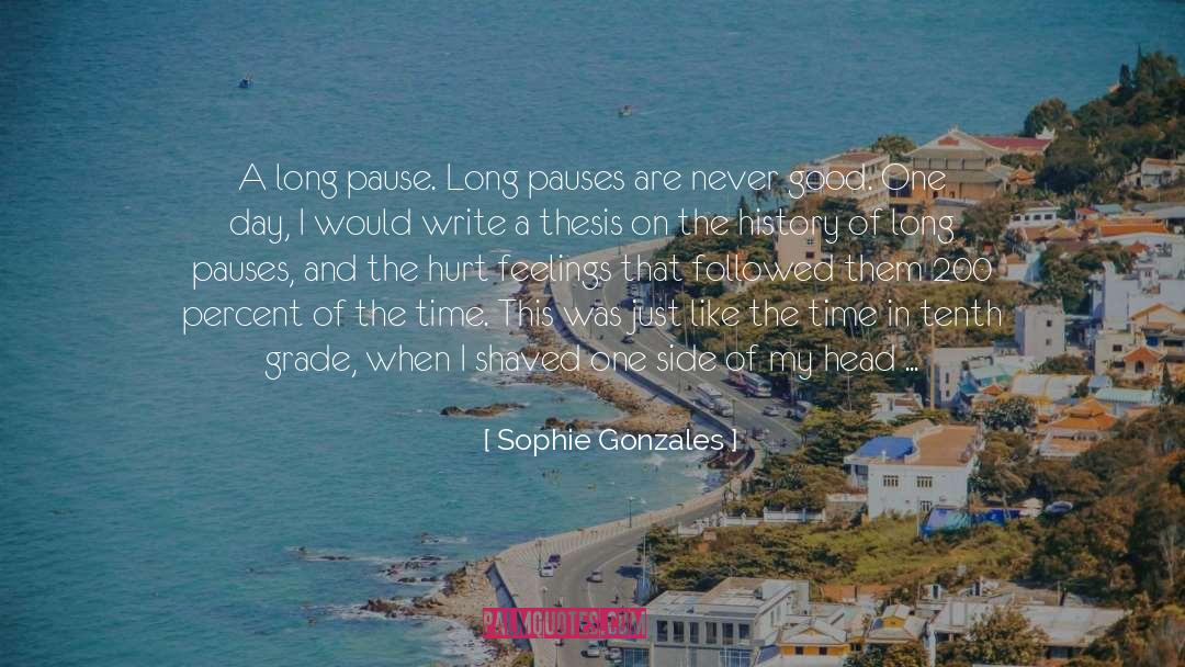 Thesis quotes by Sophie Gonzales