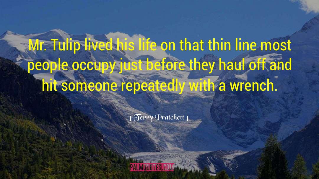 Thin Line quotes by Terry Pratchett