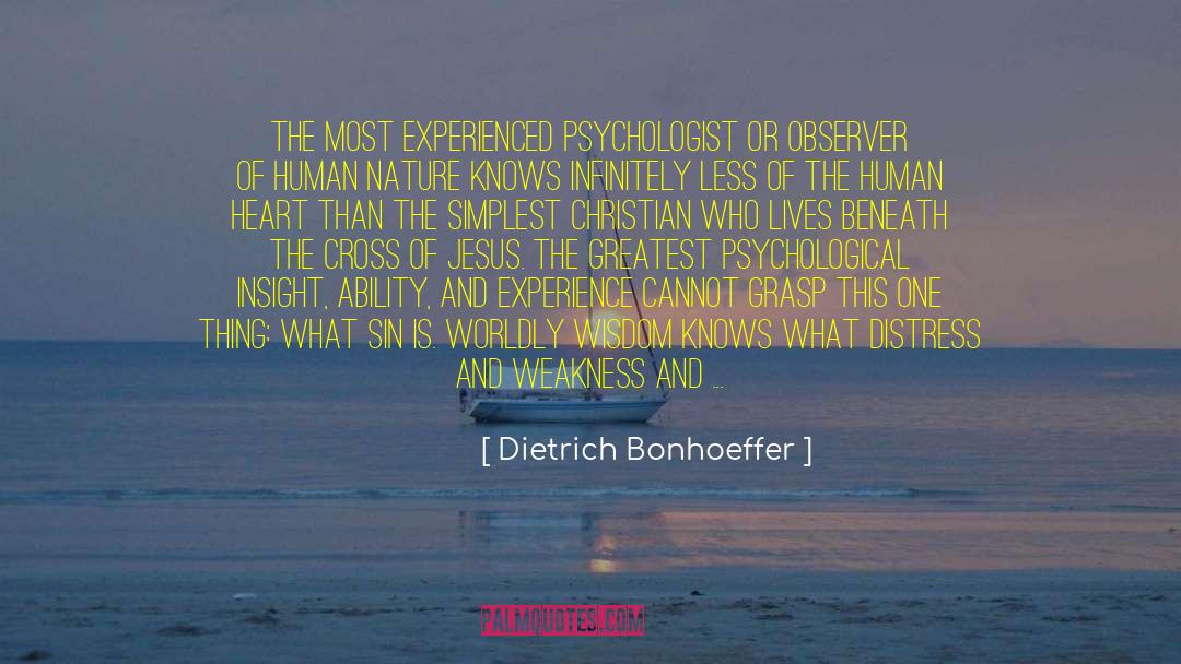 Thing What quotes by Dietrich Bonhoeffer