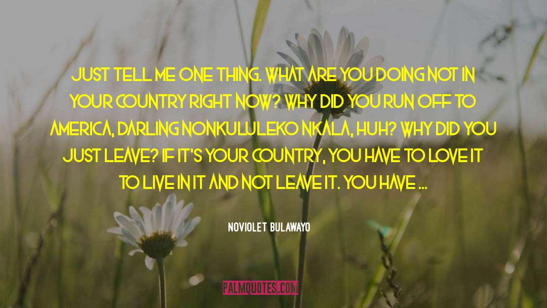 Thing What quotes by NoViolet Bulawayo
