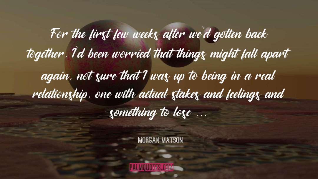 Things Fall Apart Important quotes by Morgan Matson