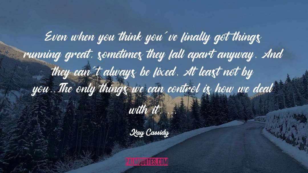 Things Fall Apart Money quotes by Kay Cassidy