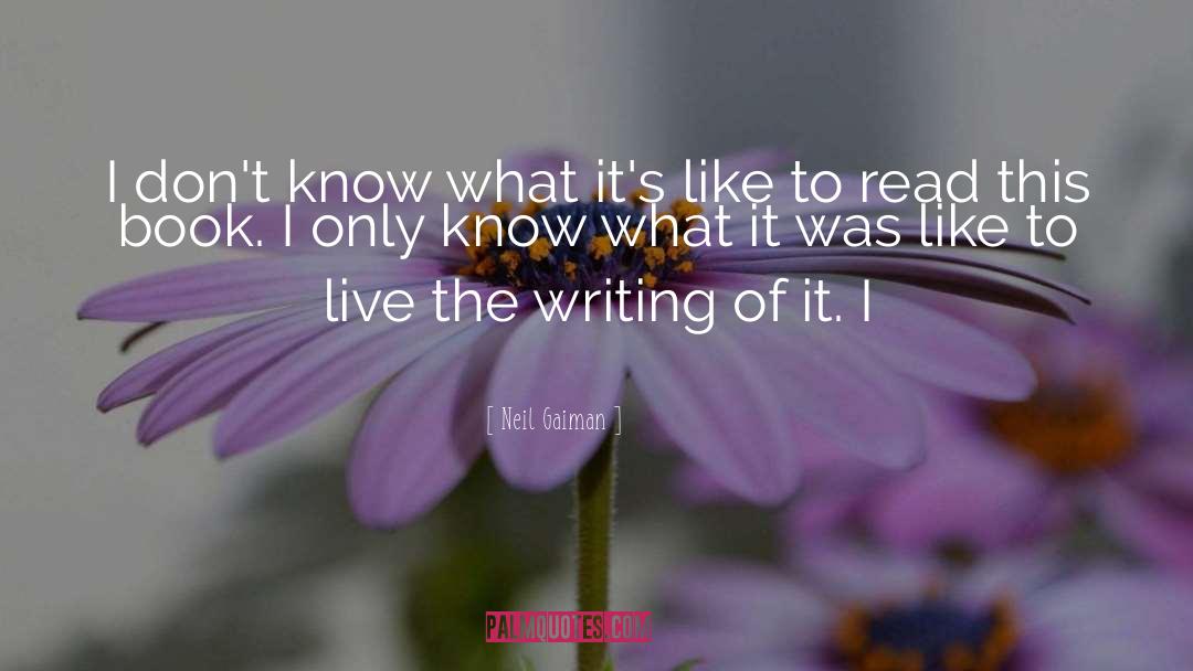 Things I Dont Know quotes by Neil Gaiman