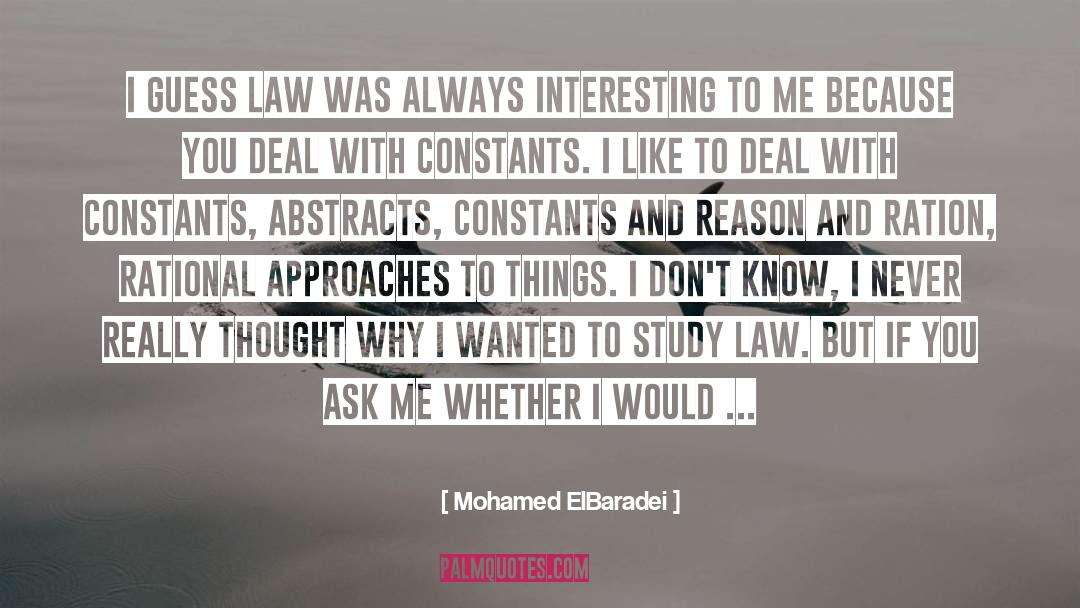 Things I Dont Know quotes by Mohamed ElBaradei