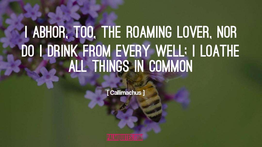 Things In Common quotes by Callimachus