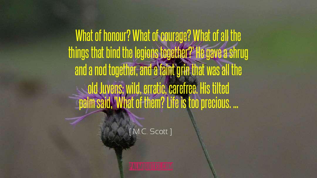 Things Of Old Times quotes by M.C. Scott