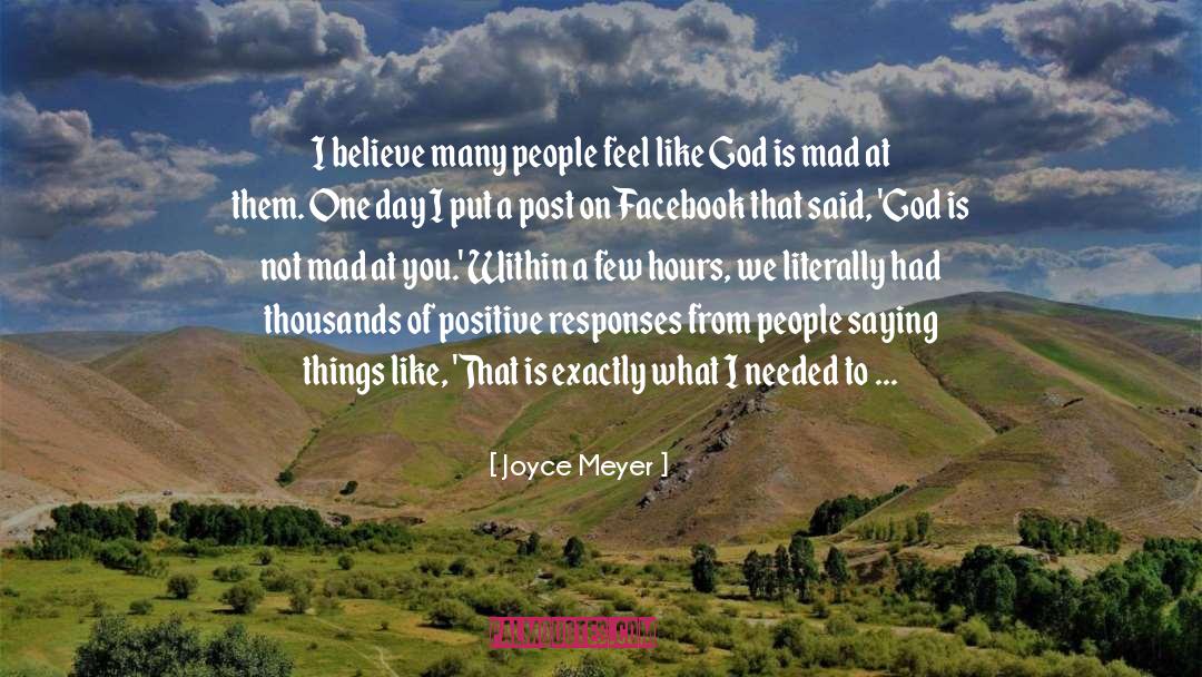 Things People Say quotes by Joyce Meyer
