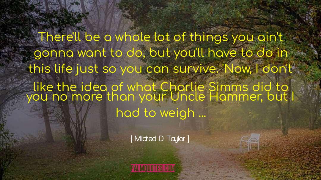 Things That Had No Real Name quotes by Mildred D. Taylor