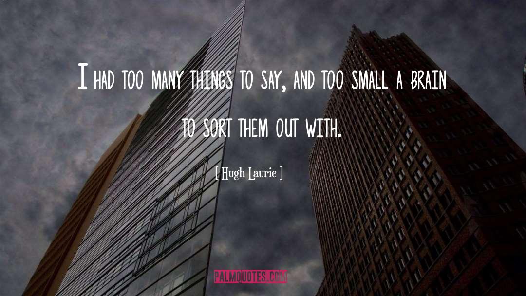 Things To Say quotes by Hugh Laurie