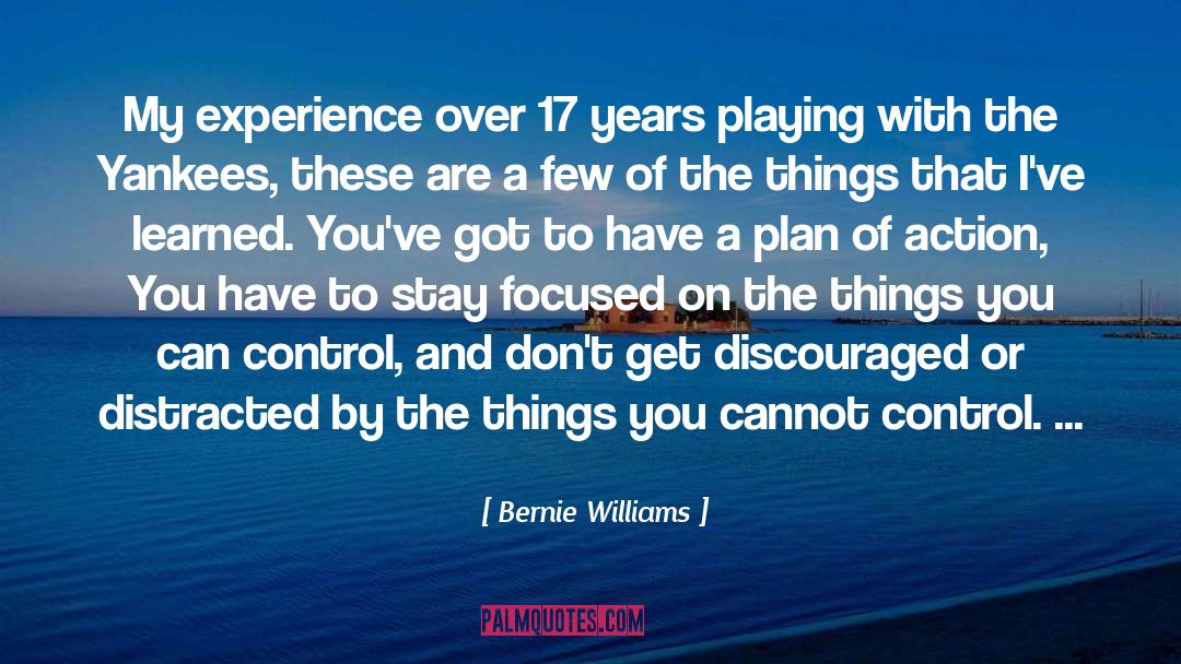 Things You Can Control quotes by Bernie Williams