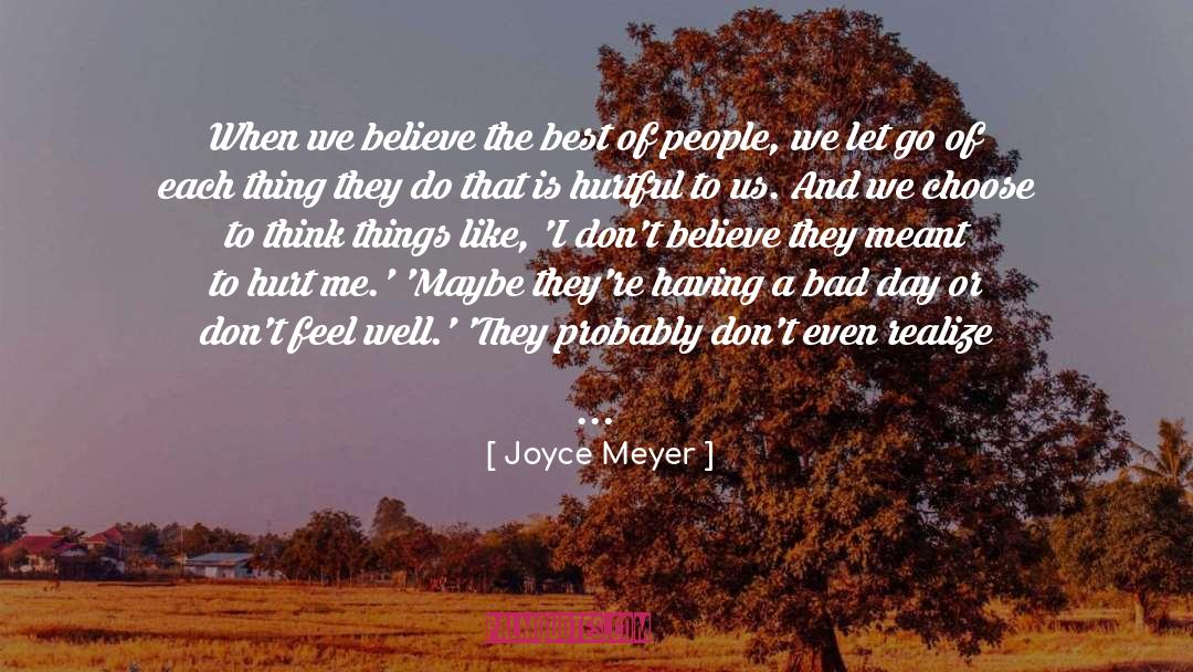 Think Things quotes by Joyce Meyer