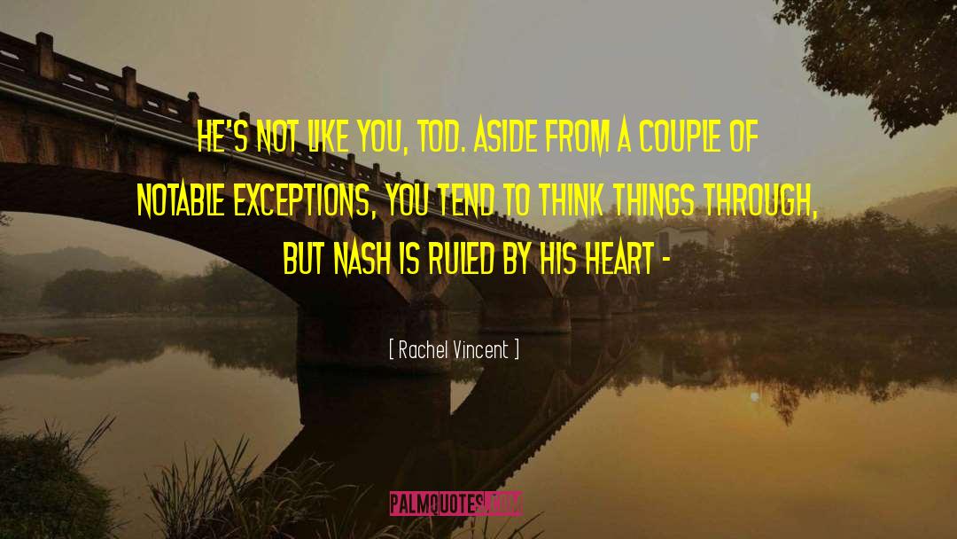 Think Things quotes by Rachel Vincent