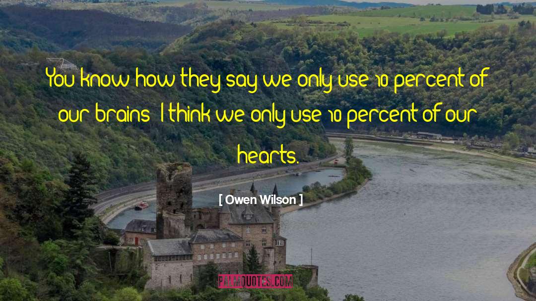 Think You Know Someone quotes by Owen Wilson