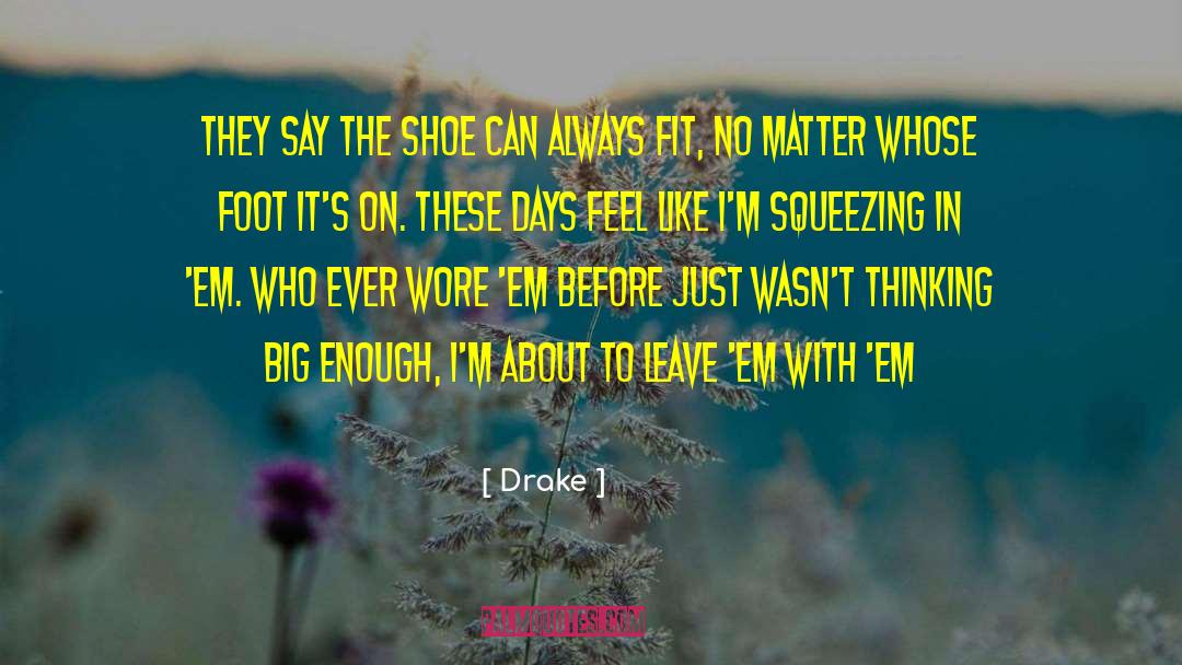 Thinking Big quotes by Drake