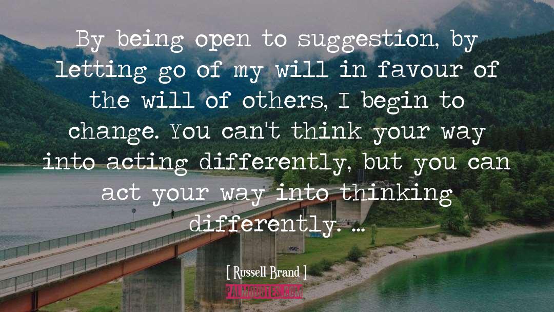Thinking Differently quotes by Russell Brand