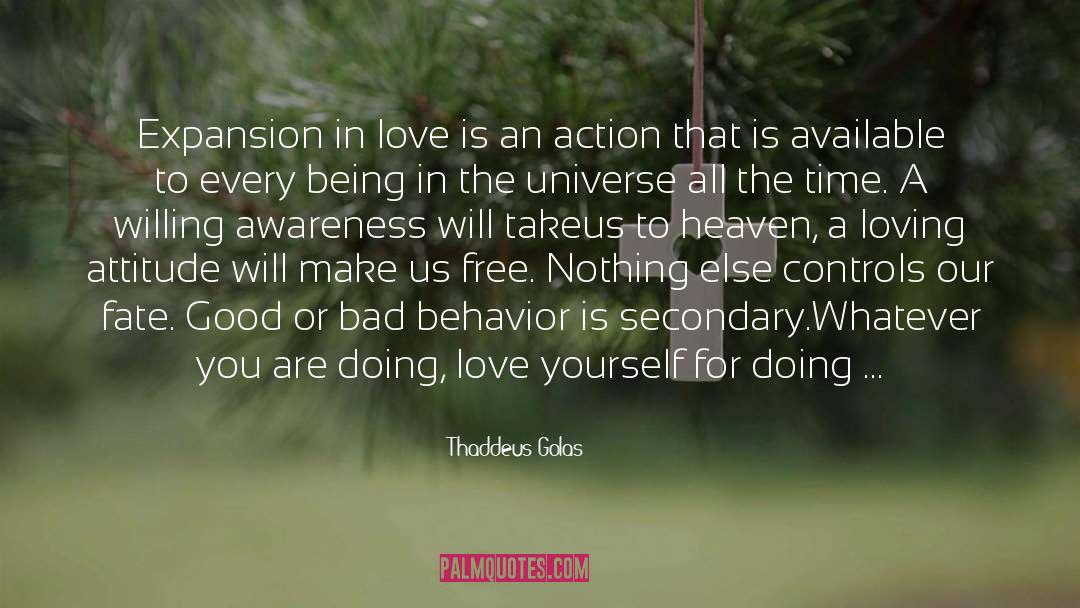 Thinking Love quotes by Thaddeus Golas