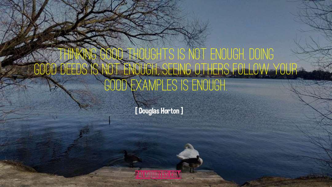 Thinking Negative quotes by Douglas Horton