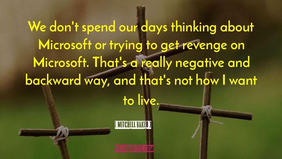 Thinking Negative quotes by Mitchell Baker