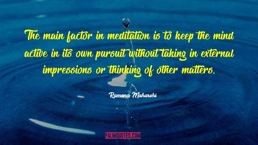 Thinking Of Others quotes by Ramana Maharshi