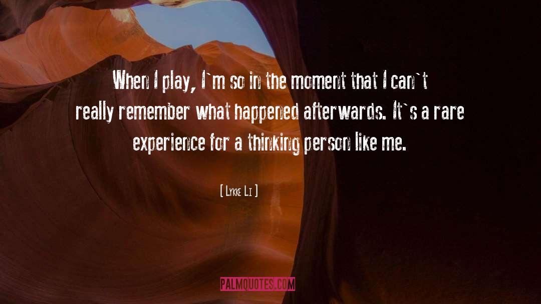 Thinking Person quotes by Lykke Li