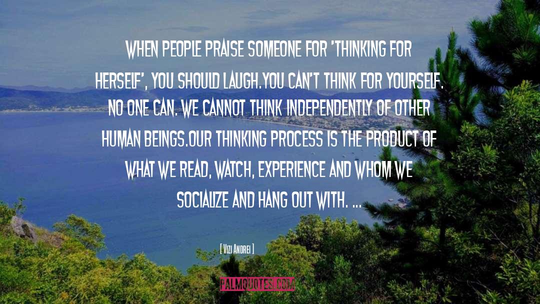 Thinking Process quotes by Vizi Andrei