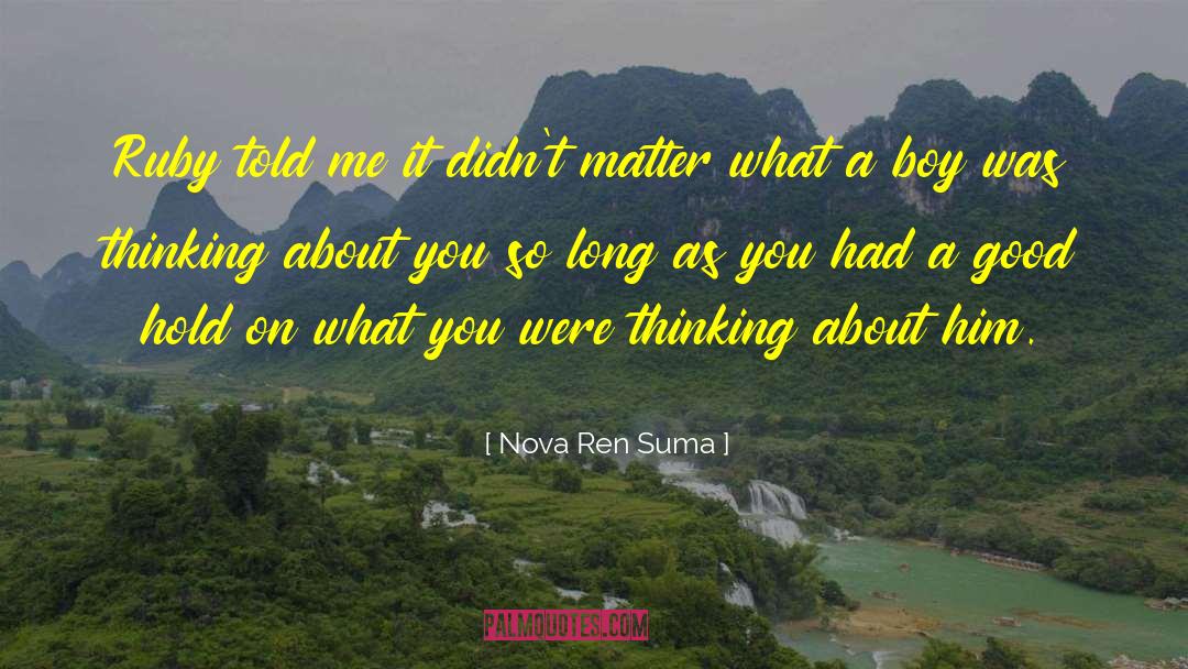 Thinking Someone quotes by Nova Ren Suma