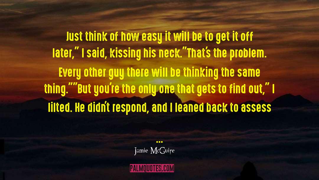 Thinking The Same quotes by Jamie McGuire