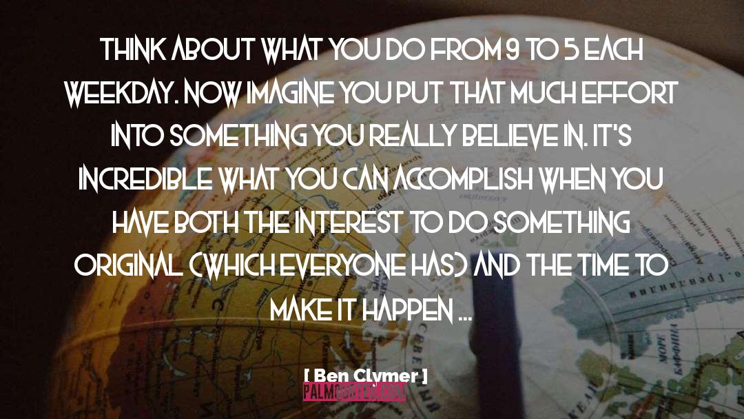 Thinking What If quotes by Ben Clymer