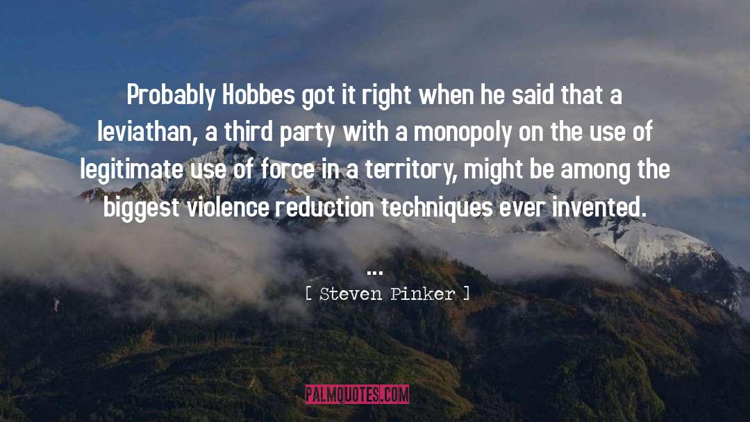 Third Party quotes by Steven Pinker