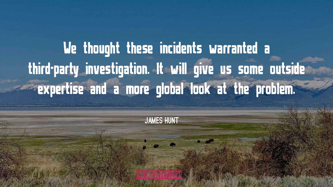Third Party quotes by James Hunt
