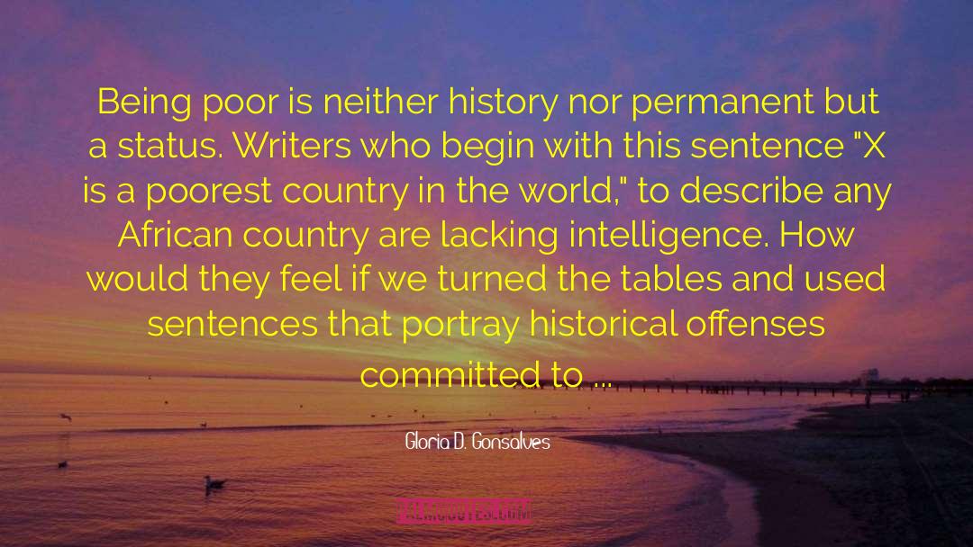 Third World Countries quotes by Gloria D. Gonsalves