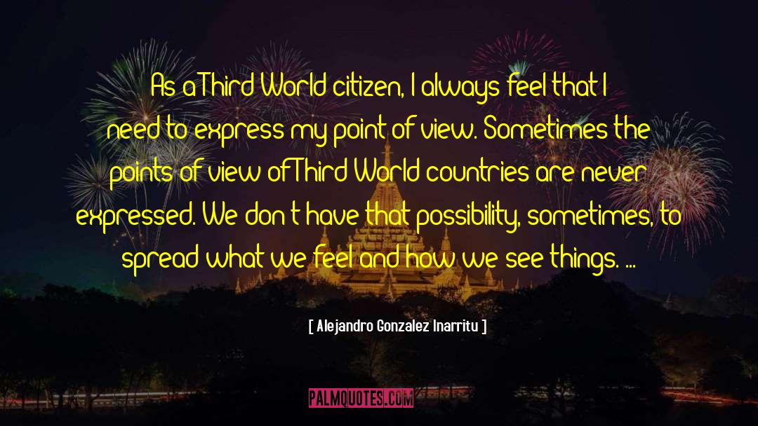 Third World Countries quotes by Alejandro Gonzalez Inarritu