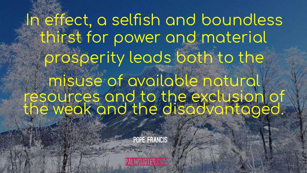 Thirst For Power quotes by Pope Francis