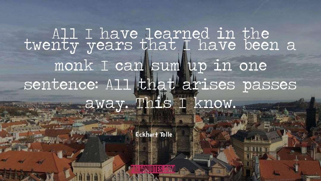 This I Know quotes by Eckhart Tolle