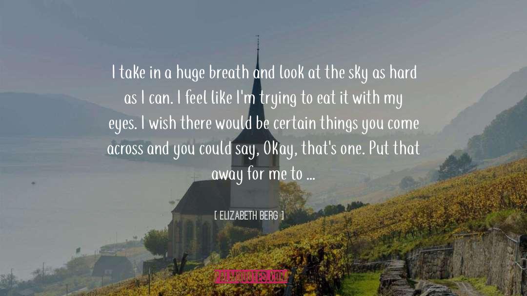 This Sky quotes by Elizabeth Berg