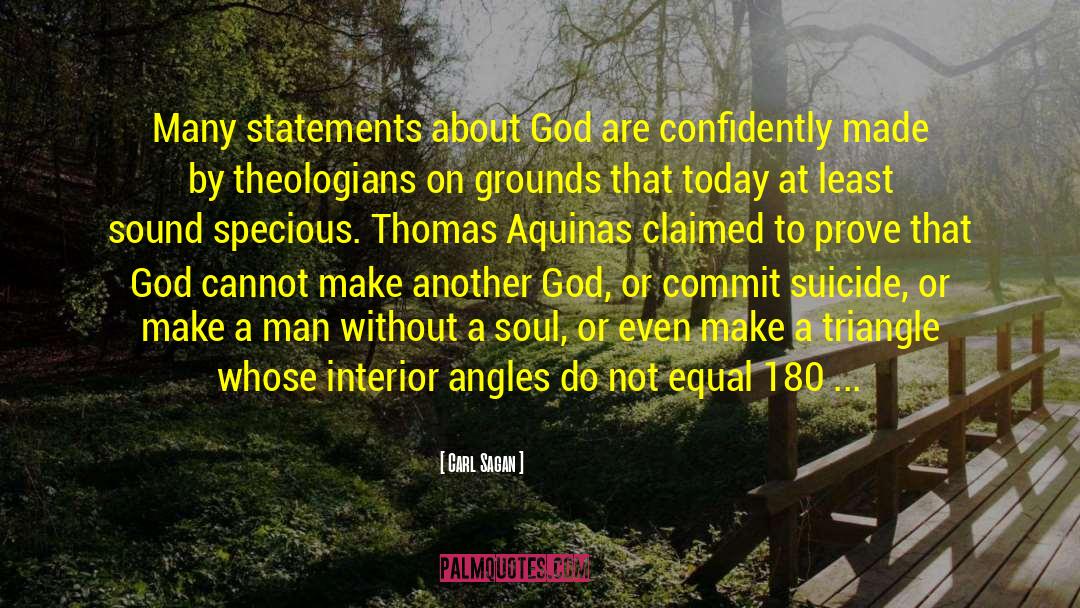 Thomas Aquinas quotes by Carl Sagan