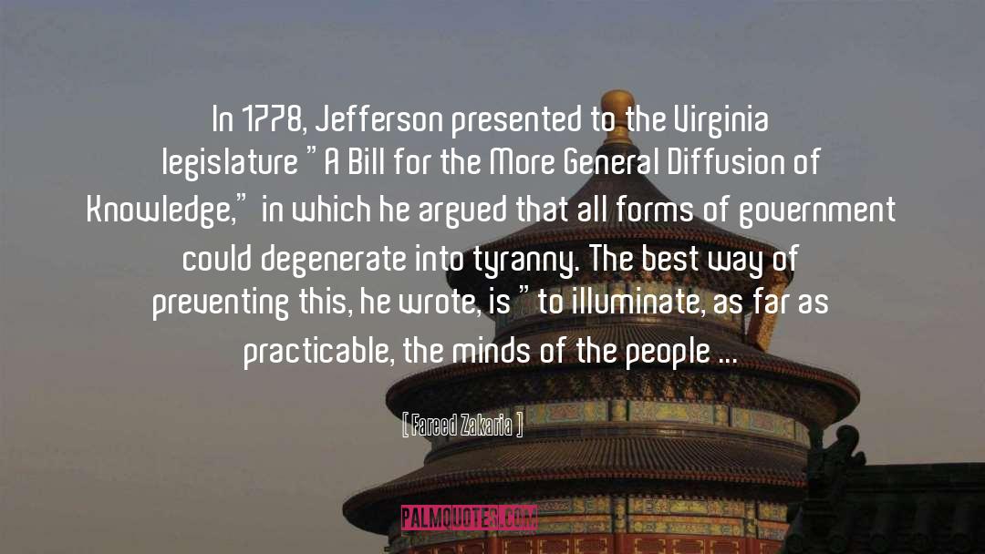 Thomas Jefferson quotes by Fareed Zakaria