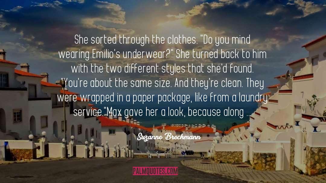 Thong quotes by Suzanne Brockmann