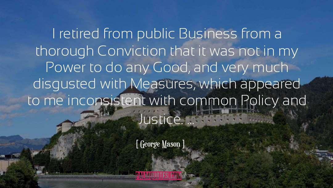 Thorough quotes by George Mason