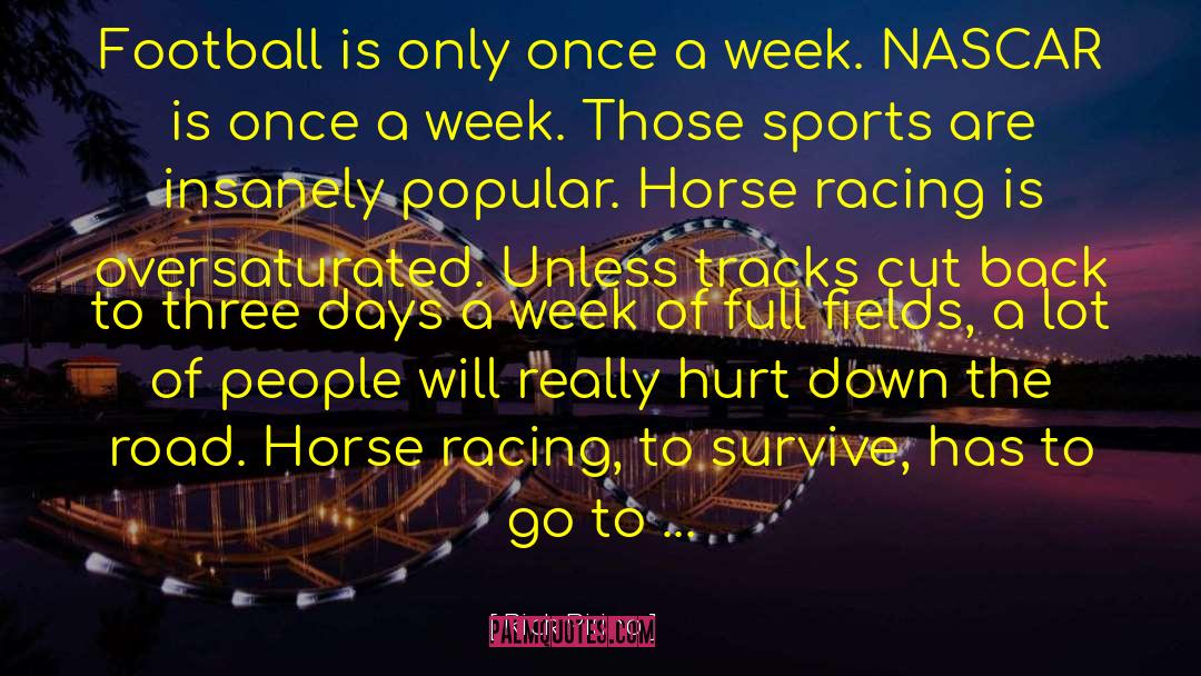 Thoroughbred Horse Racing quotes by Rick Pitino