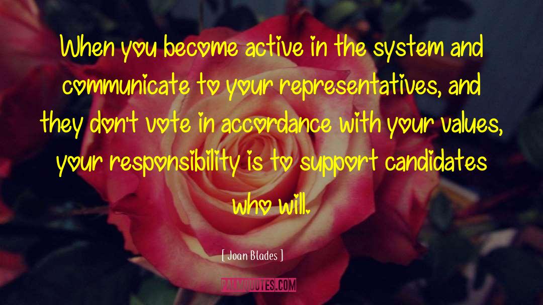 Those Who Dont Support You quotes by Joan Blades