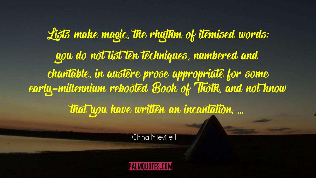 Thoth quotes by China Mieville