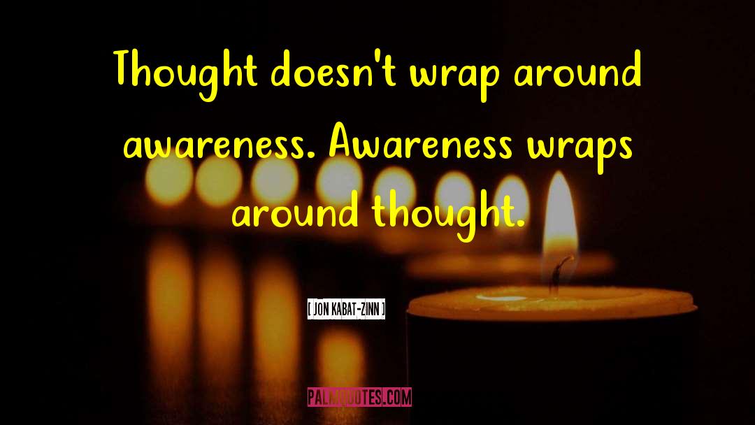 Thought Awareness quotes by Jon Kabat-Zinn