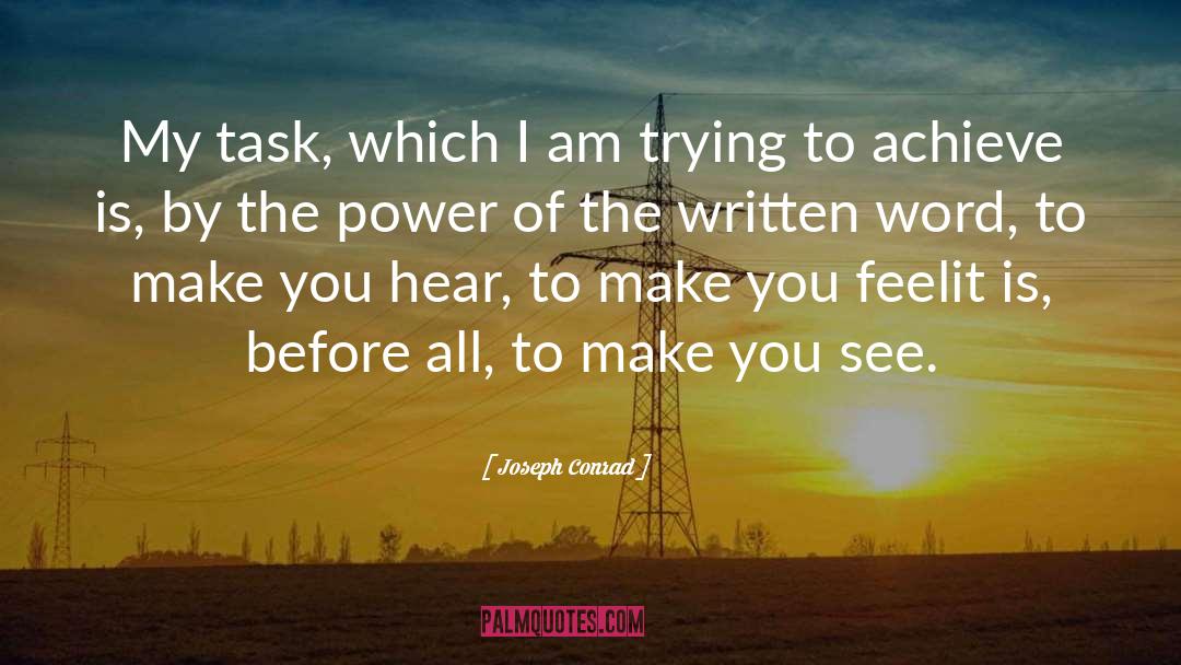 Thought Power quotes by Joseph Conrad