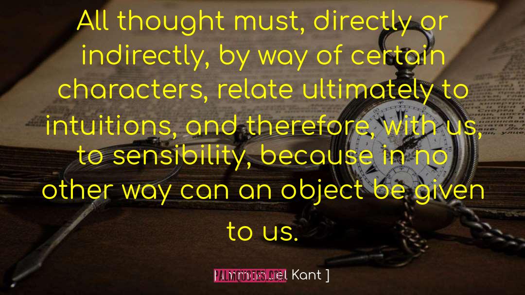 Thought Wife quotes by Immanuel Kant