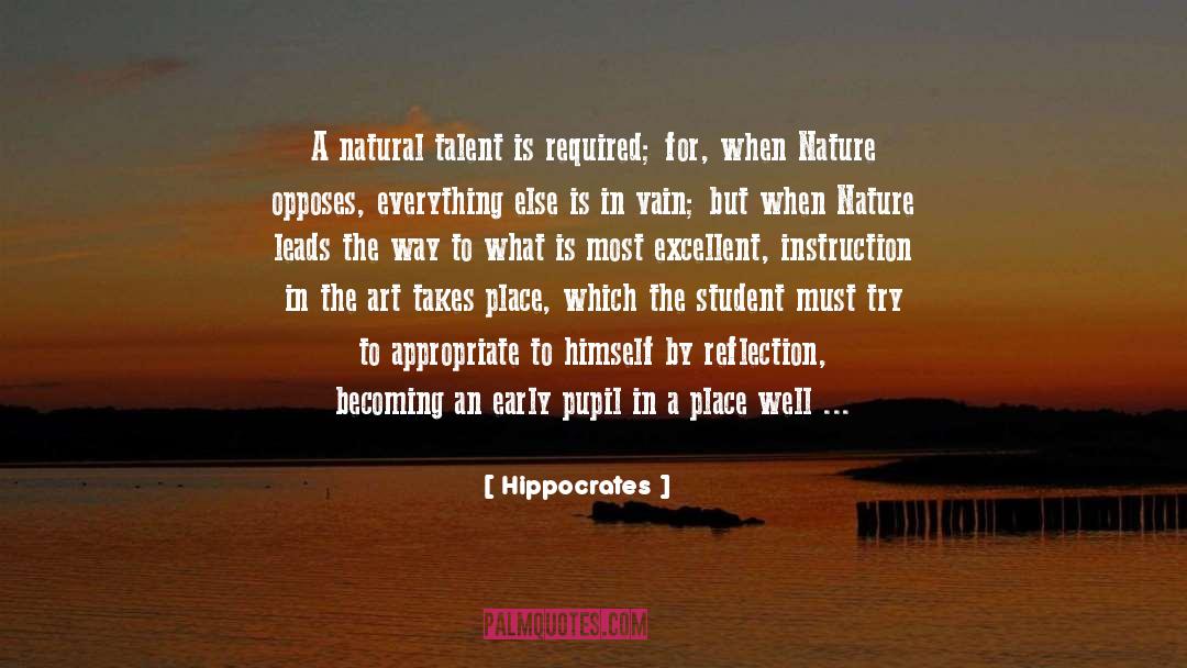 Thoughtful Reflection quotes by Hippocrates