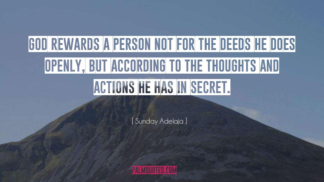 Thoughts And Actions quotes by Sunday Adelaja