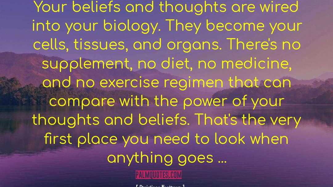 Thoughts And Beliefs quotes by Christiane Northrup